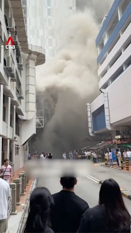 Fire breaks out at Hong Lim Market and Food Centre
