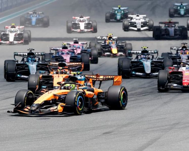 Norris wins Miami sprint in McLaren one-two