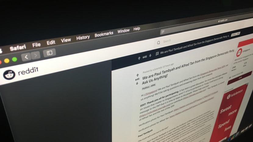 Reddit users ask SDP members about election campaign proposals, stance on migrant labour, LGBT issues