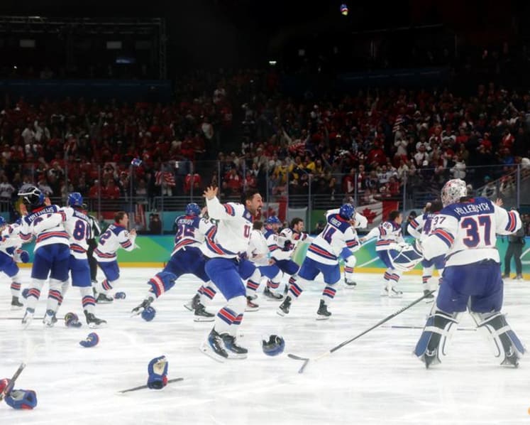 Ice hockey-US beat Canada in overtime thriller to end 'golden drought'