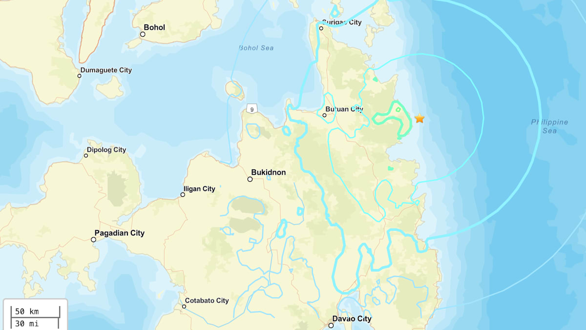 Magnitude 6.0 quake hits off southern Philippines: USGS Magnitude 6.0 quake hits off southern Philippines: USGS