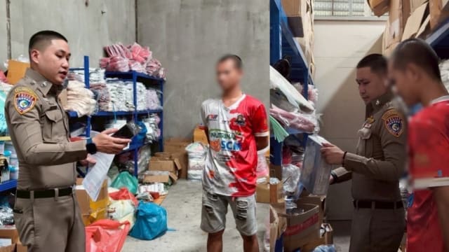 泰警查获冒牌香水化妆品 中国籍跨国团伙涉走私