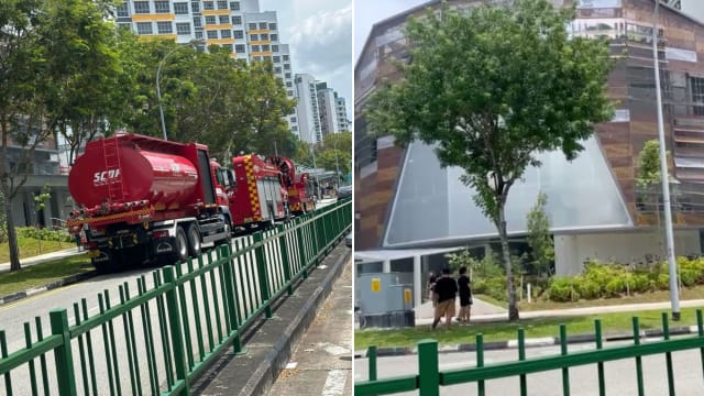 地下停车场轿车起火 安谷村警铃大响