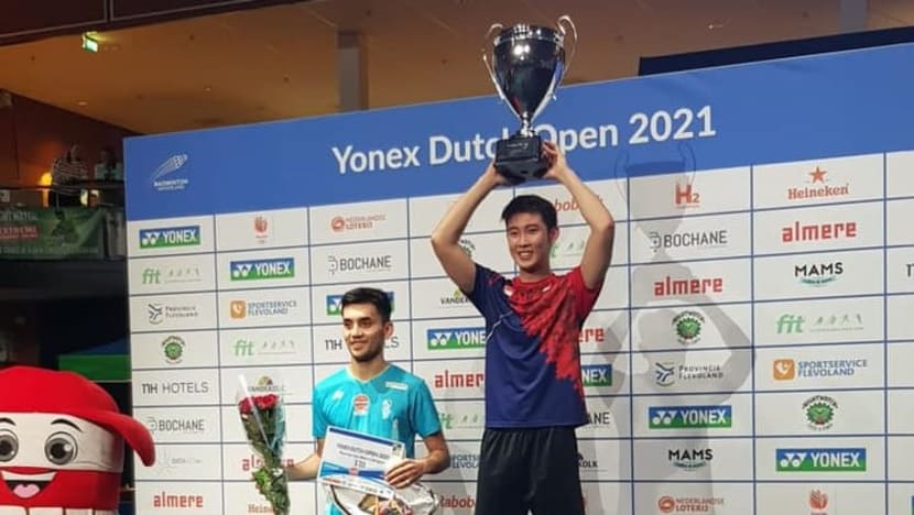 Singaporean badminton player Loh Kean Yew wins Dutch Open; team-mates Terry Hee and Loh Kean Hean claim doubles crown