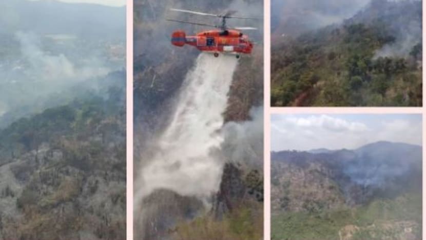 Thailand bertungkus lumus padam kebakaran hutan di Nakhon Nayok Thailand bertungkus lumus padam kebakaran hutan di Nakhon Nayok