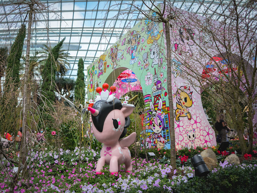Tokidoki-Themed Sakura Display At Gardens By The Bay From Mar 5 &mdash; Free Entry For Orange & Blue CHAS Card Holders For A Limited Time