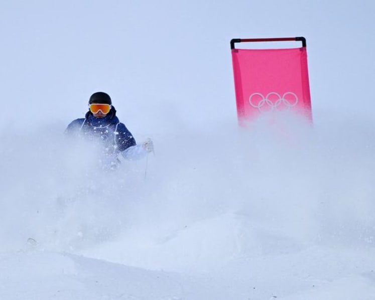 Freestyle skiing-Transgender mogul skier Lundholm urges youths to ‘be themselves’