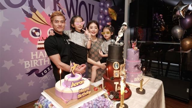 收到两女儿的手写卡片，郭富城生日好温馨！