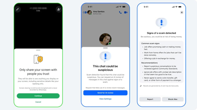 WhatsApp防诈骗新招 与陌生人视讯享屏会弹出警告