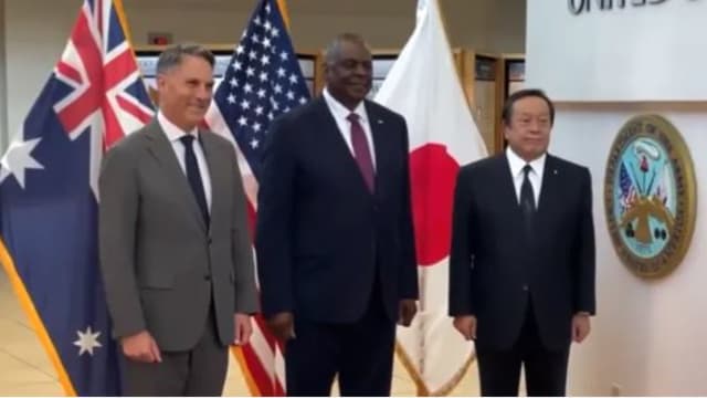 美日澳同意加强军事合作 以制衡中国的影响力