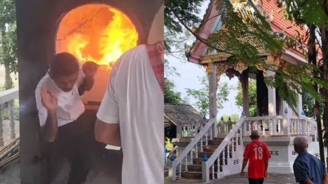 遗体疑喷洒过多酒精防腐 焚化炉喷火烧伤泰国殡葬技工