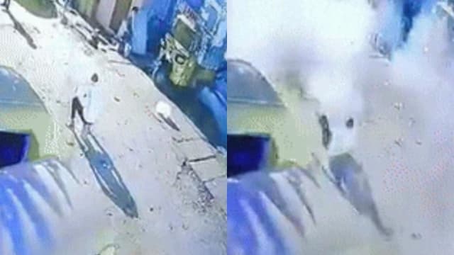 接受赌约坐烟花盒上 印度男子被炸死