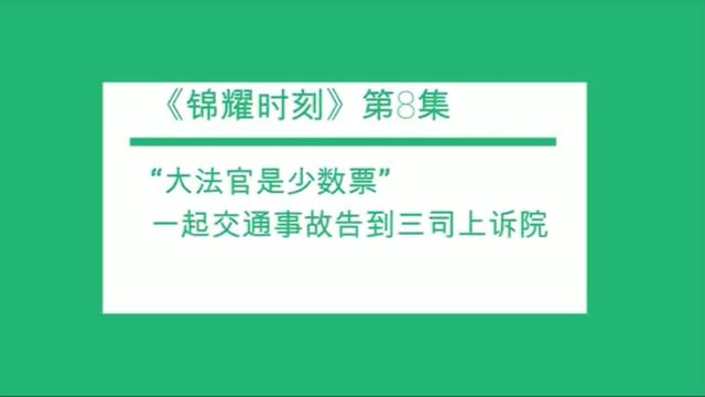 【锦耀时刻】第八集：大法官是少数票