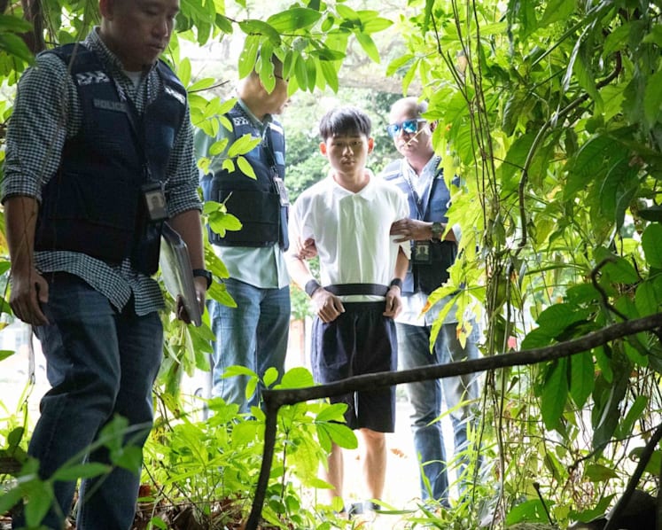 Man allegedly part of foreign syndicate linked to housebreaking taken by police back to site of arrest, hidden loot