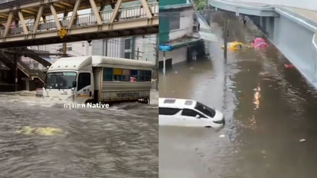 泰国暴雨或持续至星期天 曼谷东部进入水灾警戒