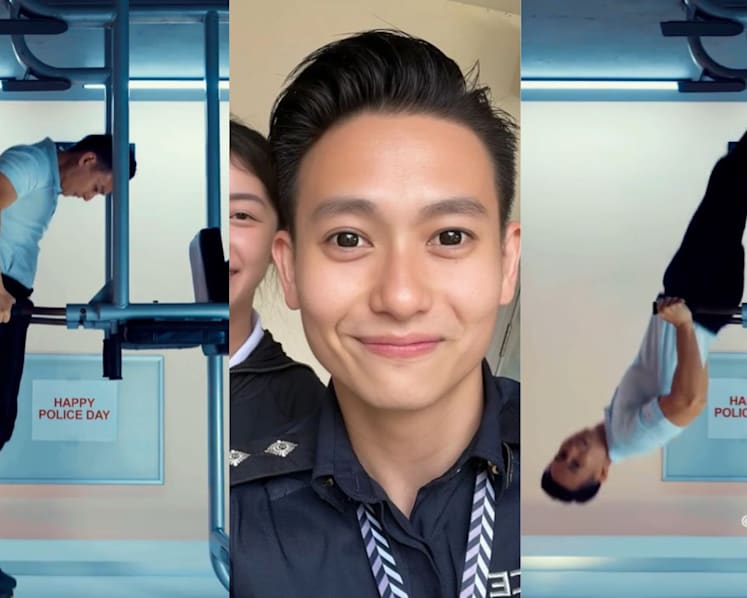 Hunky cop goes viral (again) in S’pore Police Force’s 'thirst trap' video