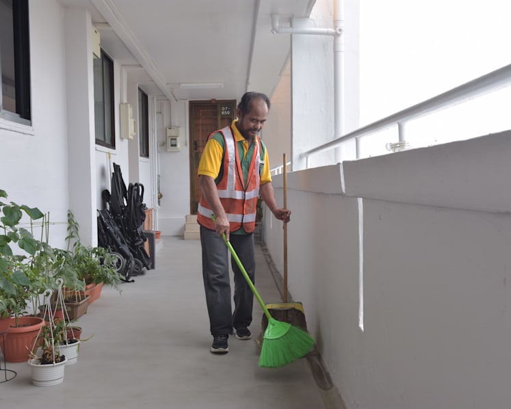 Tampines Town Council’s new monitoring system tracks cleaners as they work