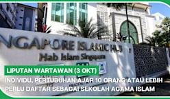 LIPUTAN WARTAWAN (3 Okt) | Ajar 10 orang atau lebih perlu daftar sebagai sekolah agama Islam