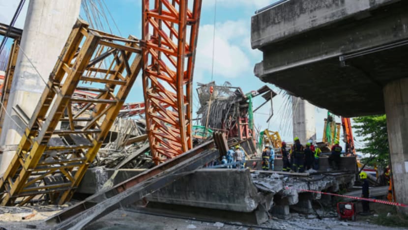 Jambatan ekspreswe yang sedang dibina di Bangkok runtuh, 5 maut