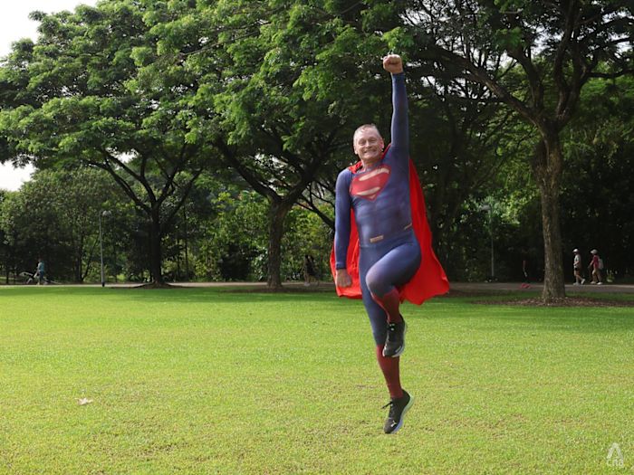 He runs instead of flies but Singapore's very own Superman is finding a way to leave his own mark