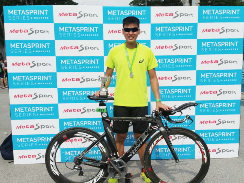 National decathlete turned cyclist Lance Tan. Photo: Cheryl Chan