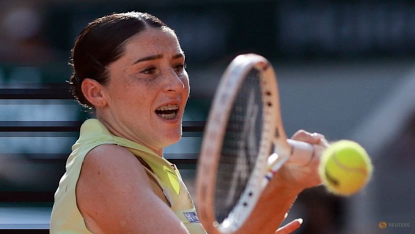 Top seed Sabalenka survives first set wobble to beat Jacquemot