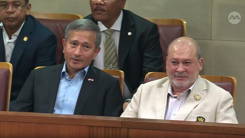 Malaysia's king observes Singapore's parliament during state visit
