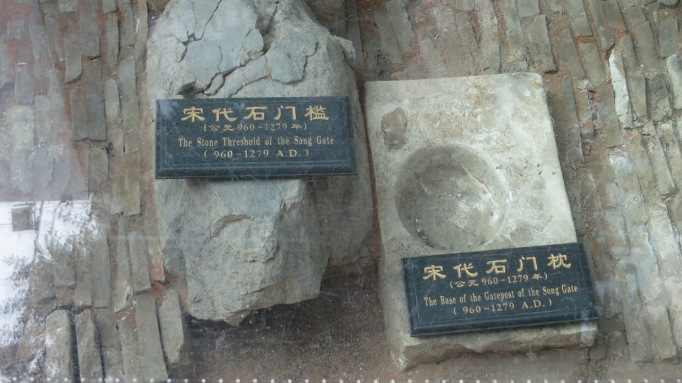 宋代门槛与门枕。（图：黄匡宁）