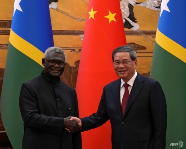 Solomon Islands leader visits Beijing, highlighting US-China rivalry in South Pacific