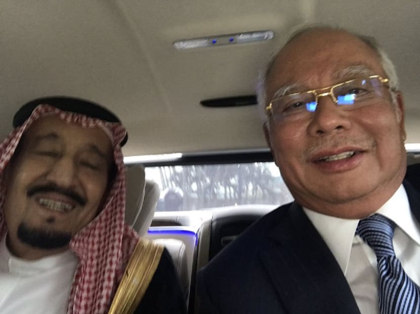 Prime Minister Najib Razak said his selfie with Saudi Arabia’s King Salman Abdulaziz (left) was well-received by the public online. Photo: Twitter/Najib Razak