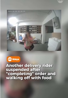 A foodpanda rider in Singapore has been suspended after allegedly marking a customer’s order as delivered before walking away with the food. The incident, involving a $13 order, was captured on camera and later shared online. The company has said investigations are ongoing. The case has also drawn comparisons to previous incidents involving delivery riders, including reports of food being left near rubbish bins and earlier cases of alleged food theft caught on CCTV in 2024. While most food deliveries are completed without issue, such incidents continue to raise concerns about accountability and service standards in the food delivery industry. #8dayssg #8dayssgtrending #singapore #foodpanda #fooddelivery 