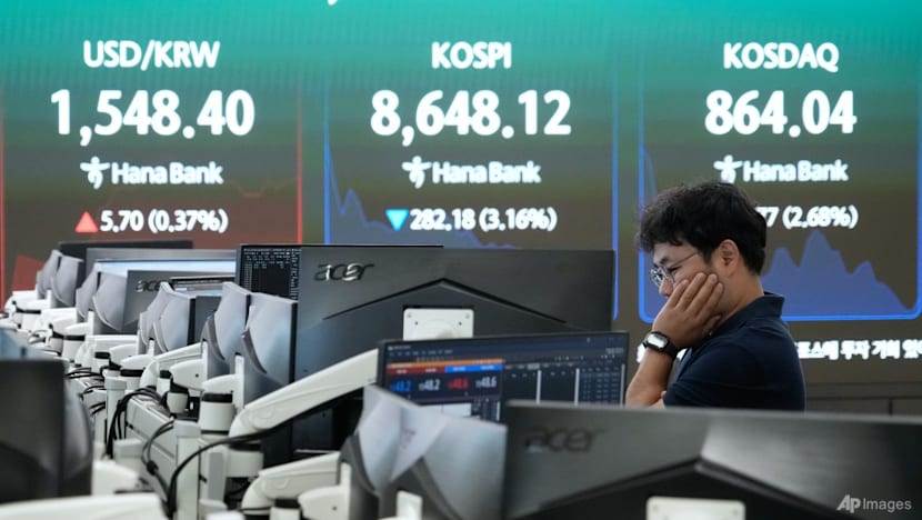 South Korea's KOSPI plunges more than 8% in new tech rout