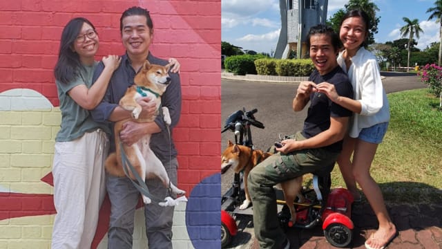 壮年前蛙人患病拄杖走路 女友不离弃结连理