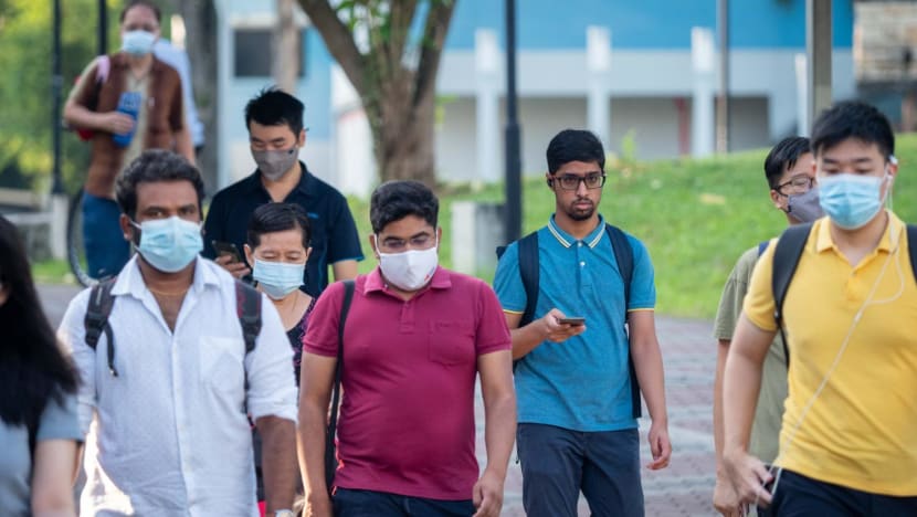 On first day of relaxed rules, most Singaporeans still prefer to stay masked outdoors but have larger gatherings planned