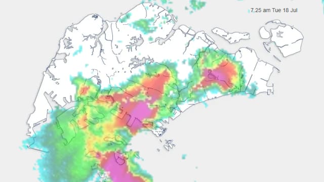 气象署发布大雨预警