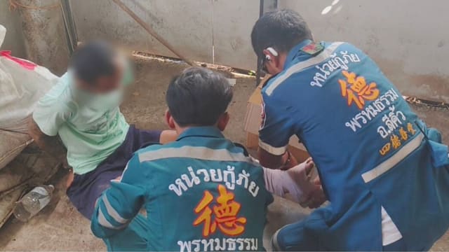 警局内被问话却企图逃跑 泰嫌犯从两米高跳窗受伤再被捕