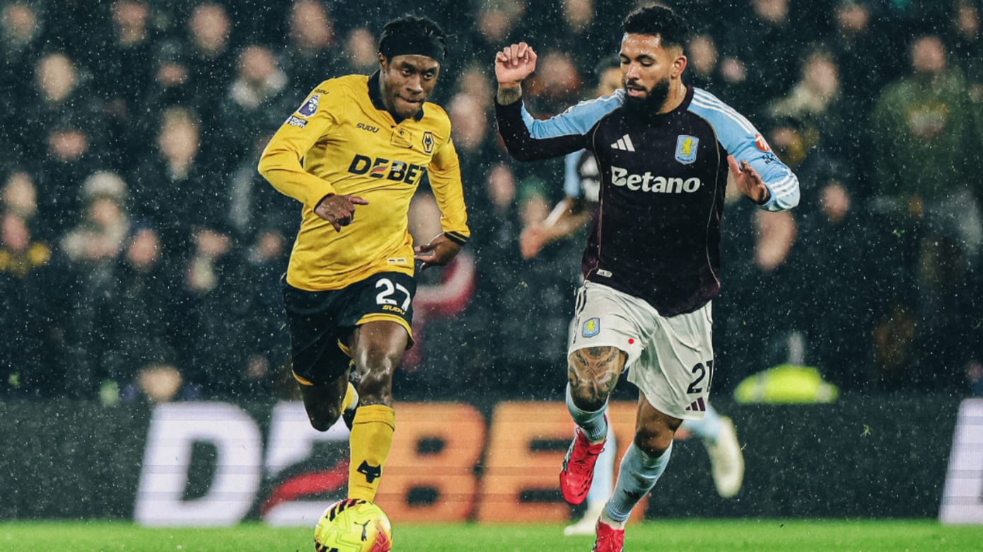 英超：狼队击败阿斯顿维拉队