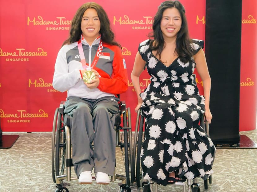 TeamSG Paralympic gold medallist Yip Pin Xiu now has a wax figure at Madame Tussauds Singapore TeamSG Paralympic gold medallist Yip Pin Xiu now has a wax figure at Madame Tussauds Singapore