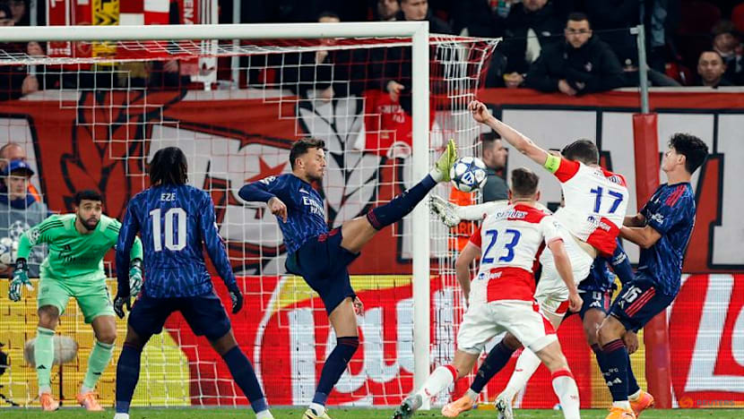 Arsenal beat Slavia 3-0 to go eight games in a row without conceding