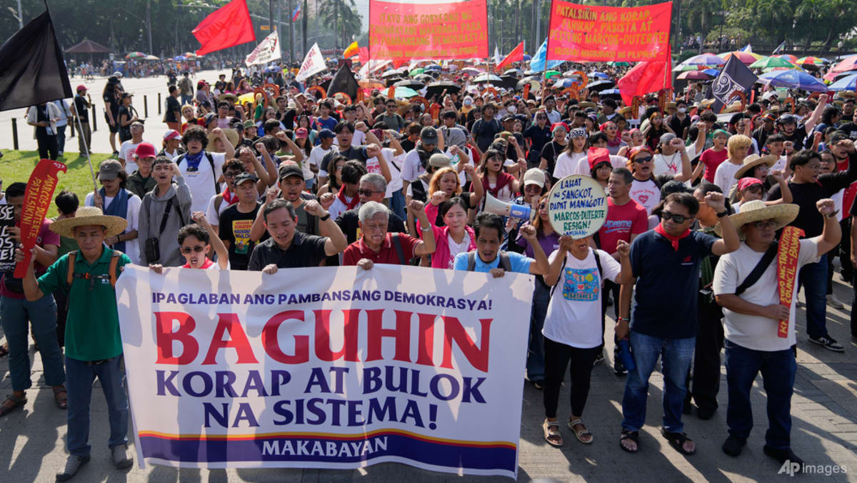 Thousands protest in Philippines against flood control fraud