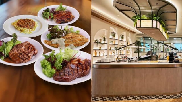 #sgdeals ASTONS Steak & Salad周日午餐，指定主食+自助沙律，$15.90就有得吃!