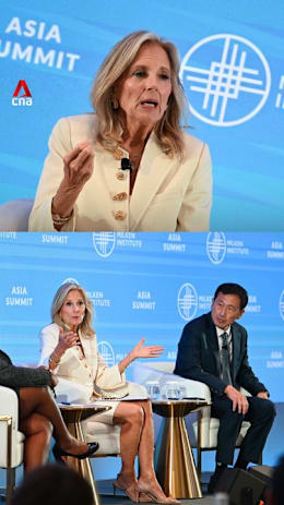 Jill Biden cracks up at Singapore Health Minister Ong Ye Kung's quip