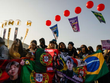 Tears, tattoos, Cartier watches: Fan frenzy at BTS army discharge