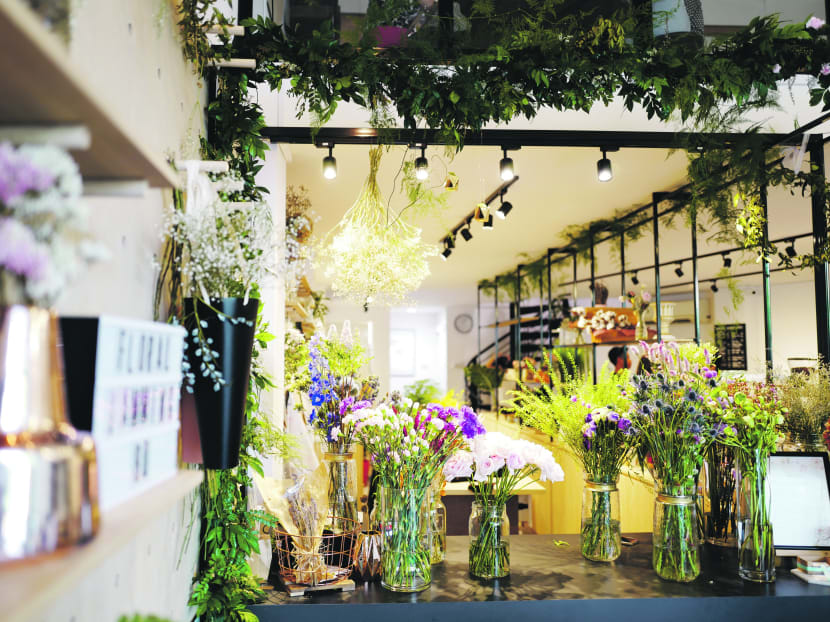 Smell the roast: Drop by the ‘Flower cafe’ for pretty blooms and great lattes