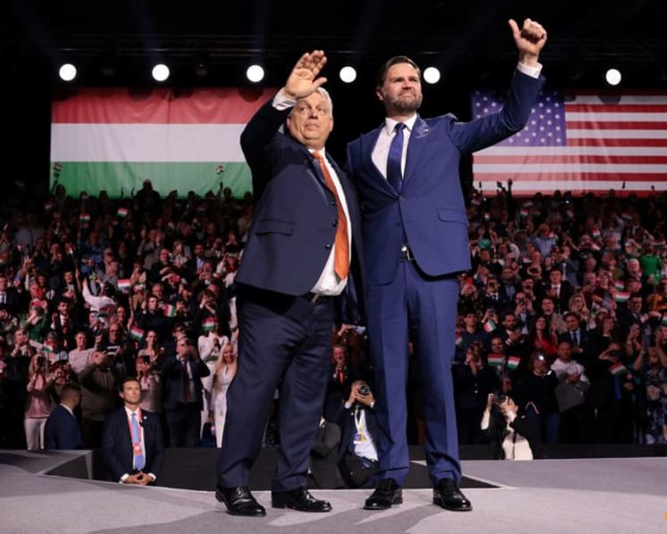Vance says EU is meddling in Hungary's election as he backs Orban in Budapest