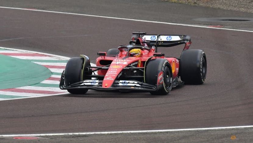 Hamilton makes track debut for Ferrari - 