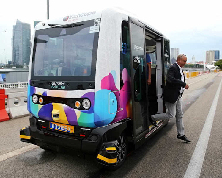 ComfortDelGro self-driving shuttle bus showcases new features at transport congress
