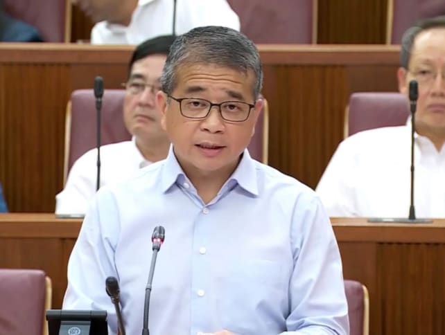 Minister for Culture, Community and Youth Edwin Tong speaking in Parliament on Friday (April 21). Minister for Culture, Community and Youth Edwin Tong speaking in Parliament on Friday (April 21).