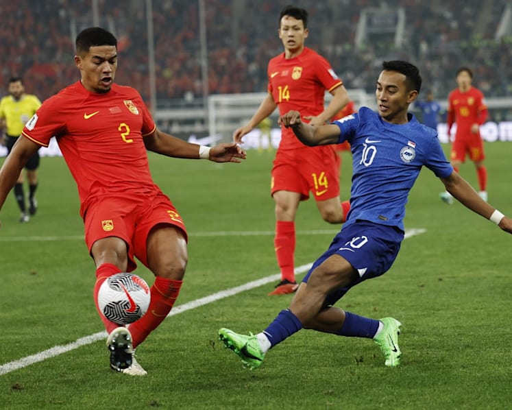 Singapore fall 4-1 to China in World Cup qualifier after Wu Lei double