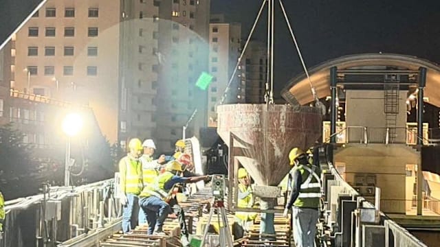 陆交局：盛港-榜鹅轻轨系统  扩建接轨工程基本完成